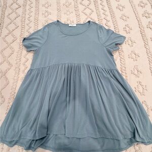 Zenana Outfitters Light Blue Tunic Top - 2X